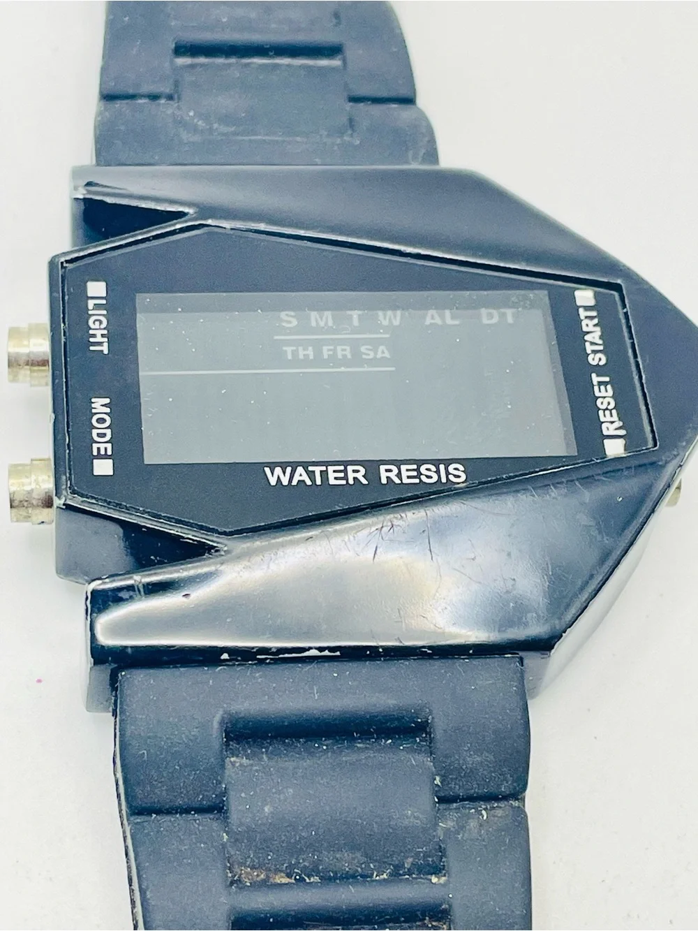 Men’s Sports Military Digital Watch - Black Silicon Band